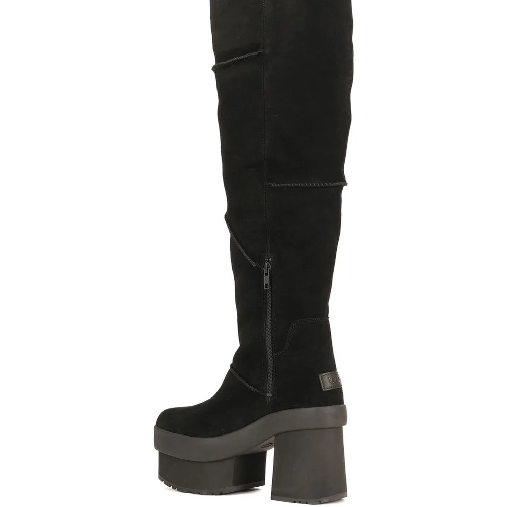 UGG New Heights Platform Xtra Black Boots - Women's - Picture 3 of 6